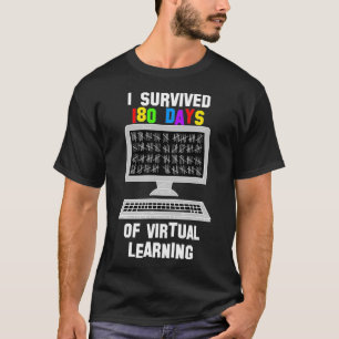 Camiseta Último día de clases Sobreviviente virtual remoto 