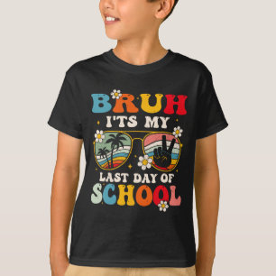 Camiseta Último Día De Colegio Cool Hermano Es Mi Último Dí