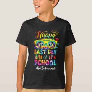 Camiseta Último Día De Colegio Hola Verano Profesor Estudia