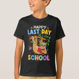 Camiseta Último Día De Colegio Niño Profesor Perezoso Diver