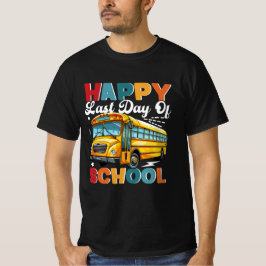 Camiseta Último día de colegio para conductores de autobús