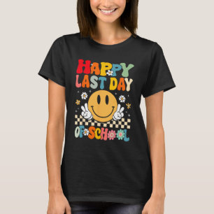 Camiseta Último día de colegio sonrisa cara genial maestro