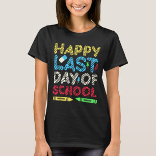 Camiseta Último Día de Escuela 2024 Estudiante Graduado Mae