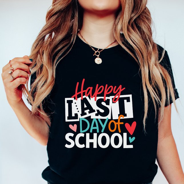 Camiseta Último día de escuela feliz; Final de escuela auda (Subido por el creador)