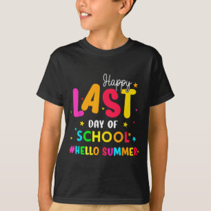Camiseta Último Día De Escuela Hola Verano Alumnos Y Profes
