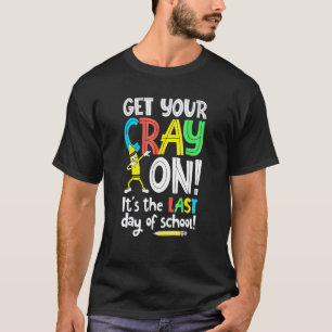 Camiseta Último Día De Escuela Pinta Con Cray Profesor Lind