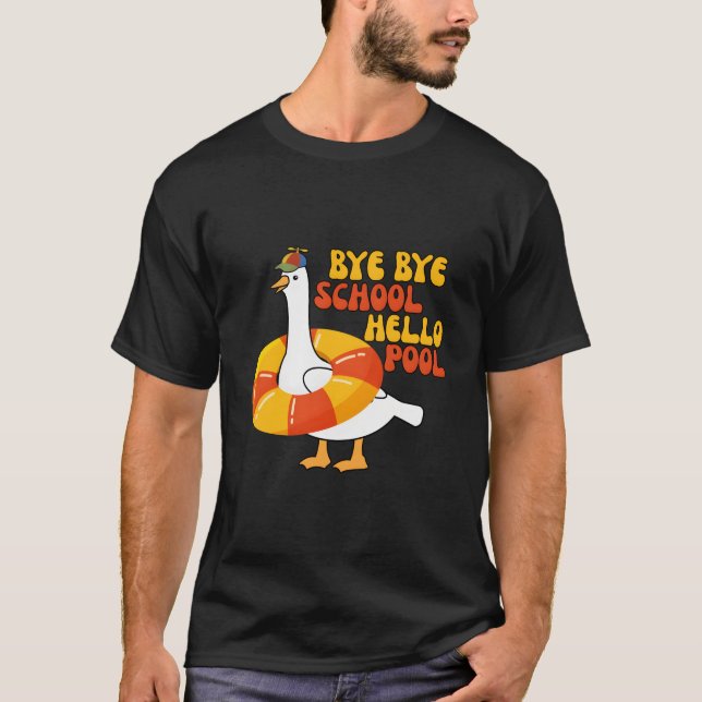 Camiseta Último Día De Escuela Profesor Estudiante Adiós Ad (Anverso)