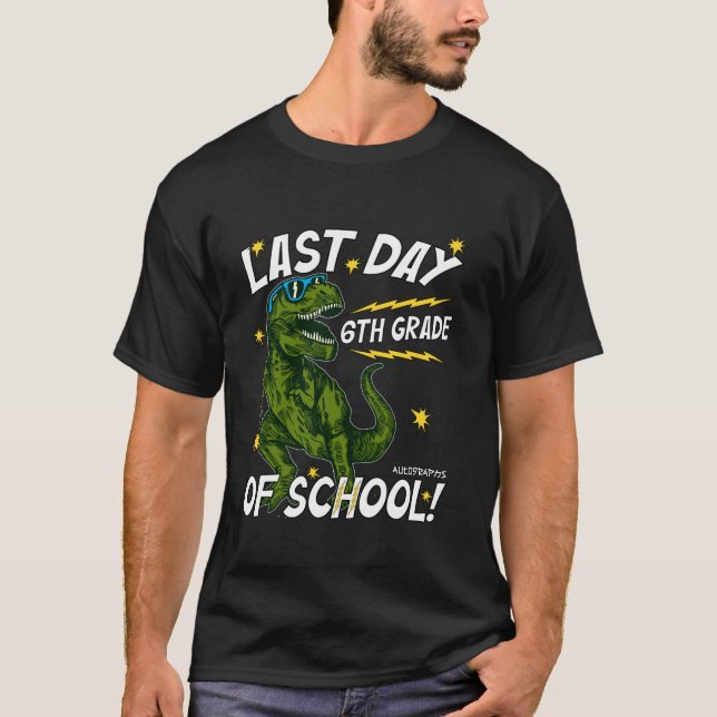 Camiseta Último día de graduación del autografo escolar 6°  (Anverso)