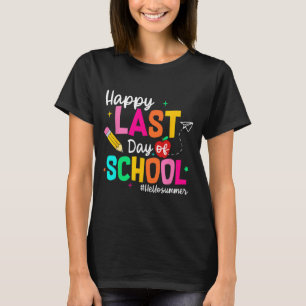 Camiseta Último Día De Graduación Escolar Maestro Estudiant