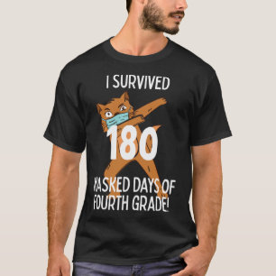 Camiseta Último Día De La Escuela 180 Días De Cuarto Grado
