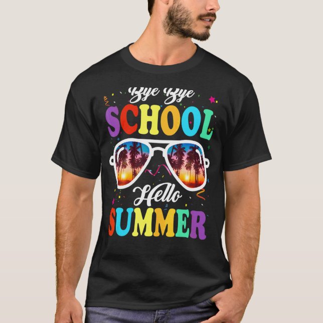 Camiseta Último Día De La Escuela Adiós Escuela Hola Piscin (Anverso)