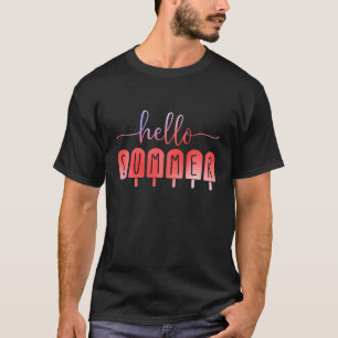 Camiseta Último Día De La Escuela Hola Summer Tie Dye Helad