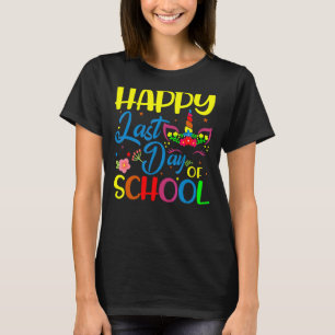 Camiseta Último Día De La Escuela Profesores Verano Gafas D