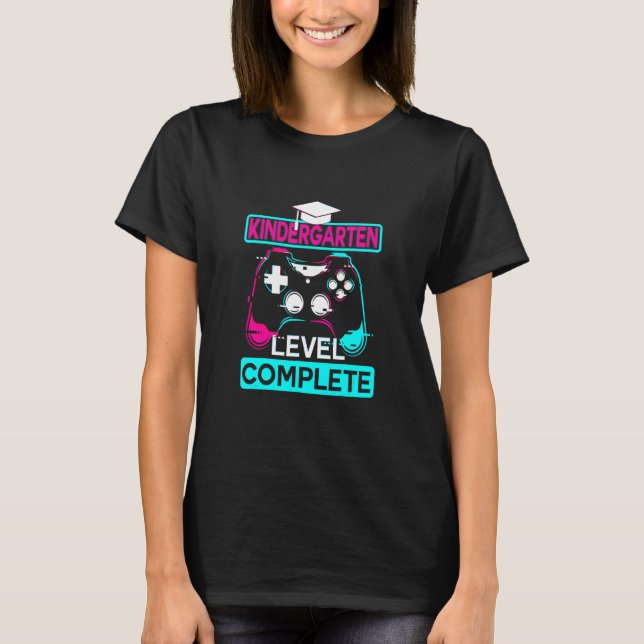 Camiseta Último Día De La Escuela Tees Nivel De Jardín De N (Anverso)