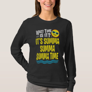 Camiseta Último Día De La Escuela Tiempo De Verano Palm Tre
