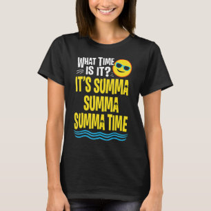 Camiseta Último Día De La Escuela Tiempo De Verano Palm Tre