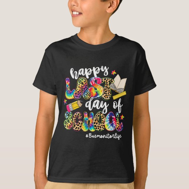 Camiseta Último día de la vida de monitor de autobús escola (Anverso)