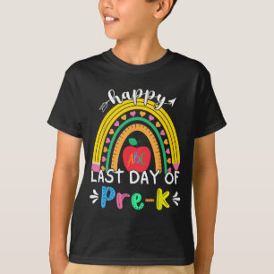Camiseta Último día de pre-k kínder maestro arcoíris estudi