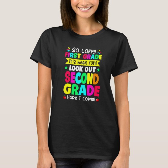 Camiseta Último Día De Primer Grado Cuidado 2º Grado (Anverso)