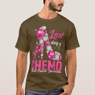 Camiseta Último día de quimioterapia con tacones altos para