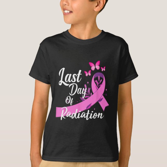 Camiseta Último Día De Radiación Tratamiento Cáncer De Mama (Anverso)