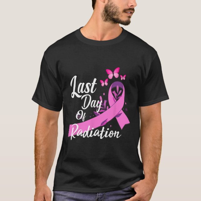 Camiseta Último Día De Radiación Tratamiento Cáncer De Mama (Anverso)