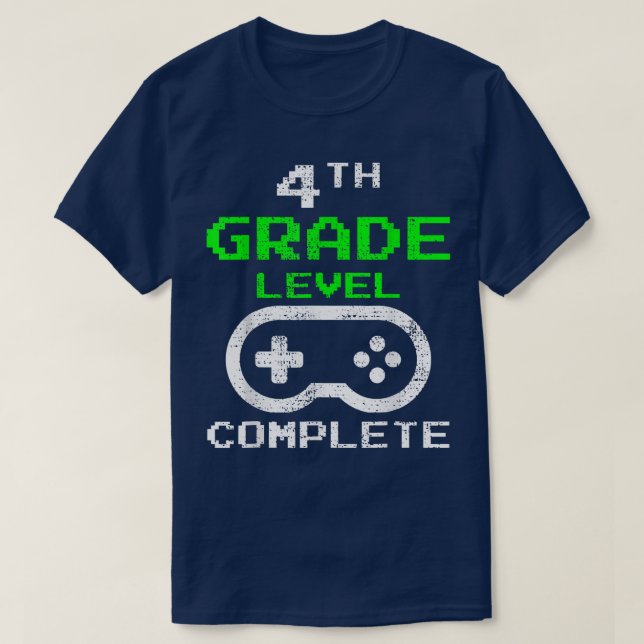 Camiseta Último Día Del Colegio Jugador De 4º Grado  (Diseño del anverso)