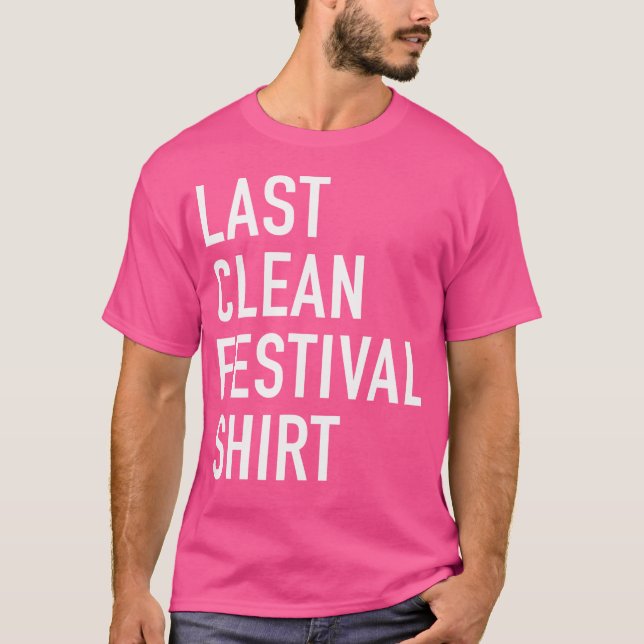 Camiseta Último Festival Limpio de Música Electro (Anverso)