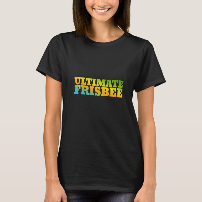 Camiseta Último Frisbee Diseñado Con Colores Naturales (Anverso)