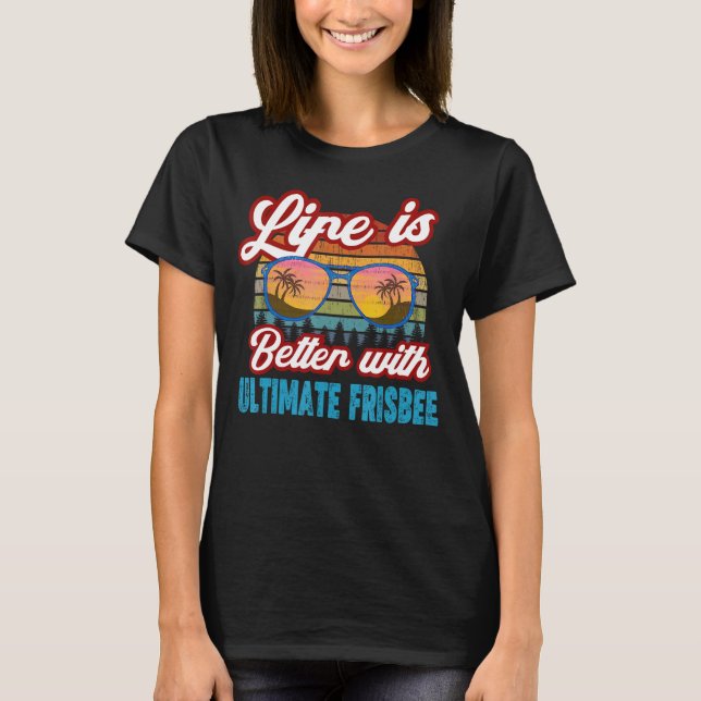 Camiseta Último Frisbee Player Con Ultimate Frisbee (Anverso)