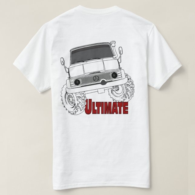 Camiseta Último inclinable de Unimog (Reverso del diseño)
