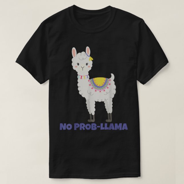 Camiseta Último minuto Hanukkah No Prob Llama Alpaca  (Diseño del anverso)
