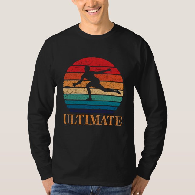 Camiseta Último Reproductor de Frisbee Retro Lanzamiento de (Anverso)