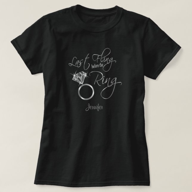 Camiseta Último revolcón antes del anillo - Plata (Diseño del anverso)