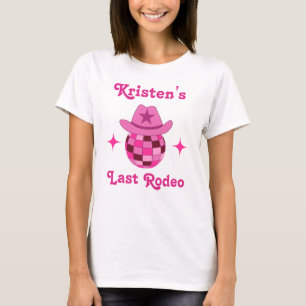 Camiseta Último Rodeo Pink Disco Vaquera Despedida de Solte