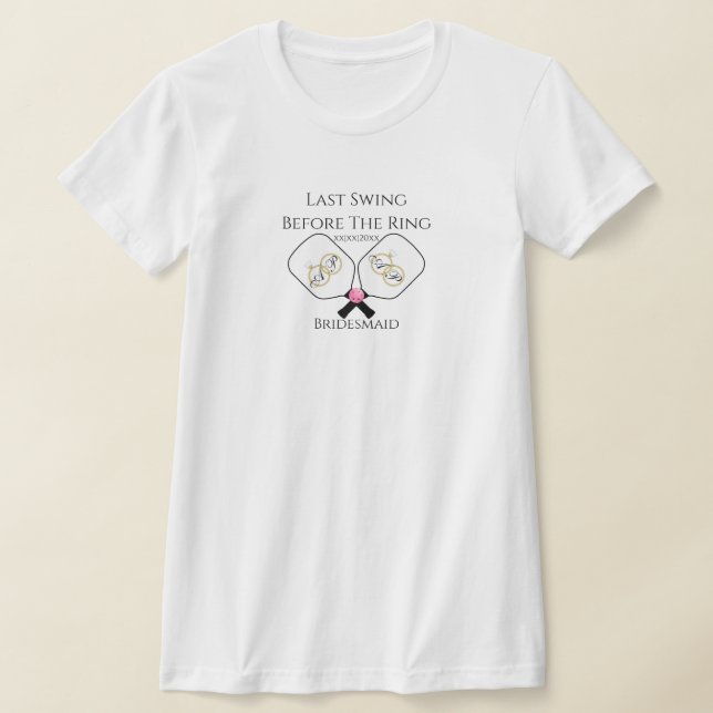 Camiseta Último swing antes de la sortija Boda de Picklebal (Distribución)