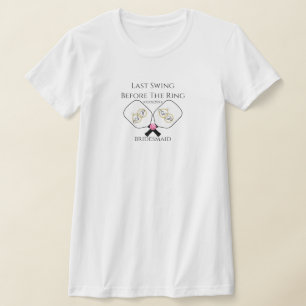 Camiseta Último swing antes del anillo Pickleball Boda Rosa