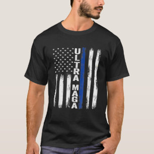 Camiseta Ultra MAGA 2024 Funny Pro Trump Super Flag Am