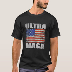 Camiseta Ultra Maga Anti Biden American Flag Pro Trump