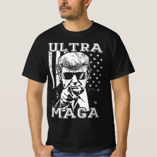 Camiseta Ultra MAGA Divertido Anti Biden Bandera Estadounid
