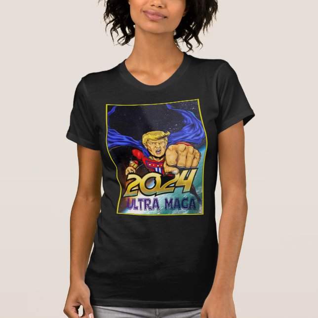Camiseta Ultra MAGA Fun Pro Trump Maga Super Ultra Maga  (Anverso)