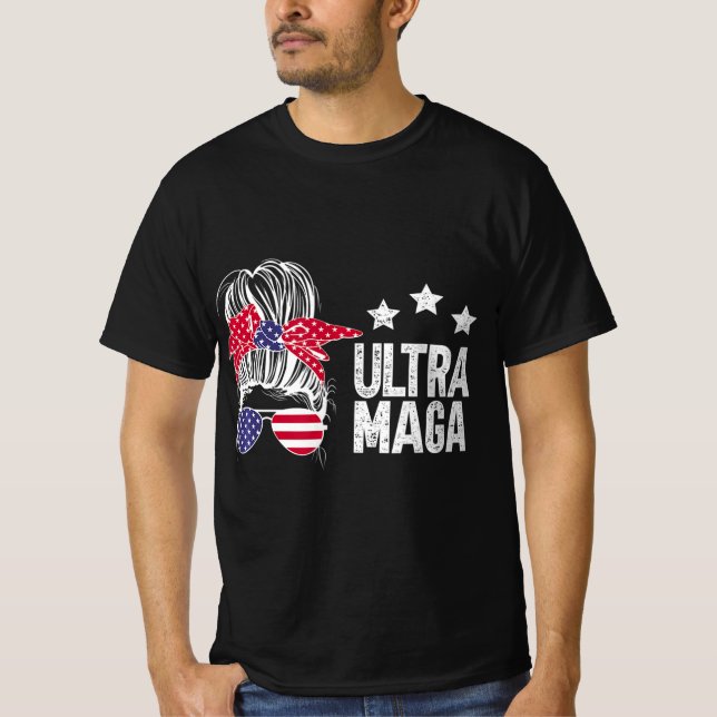 Camiseta Ultra Maga Messy Bun 5 (Anverso)