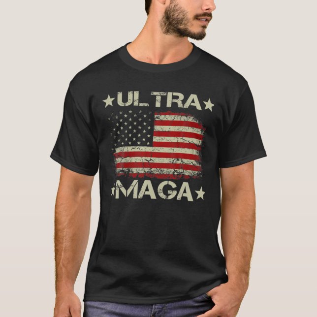 Camiseta Ultra Maga Messy Bun- The Great Maga King Donald T (Anverso)