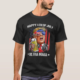 Camiseta Ultra Maga Orgulloso Pro Trump Feliz 4 De Julio Am