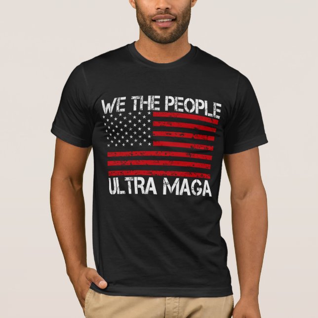 Camiseta Ultra Maga Pro Trump 2024 Funny Republicano (Anverso)