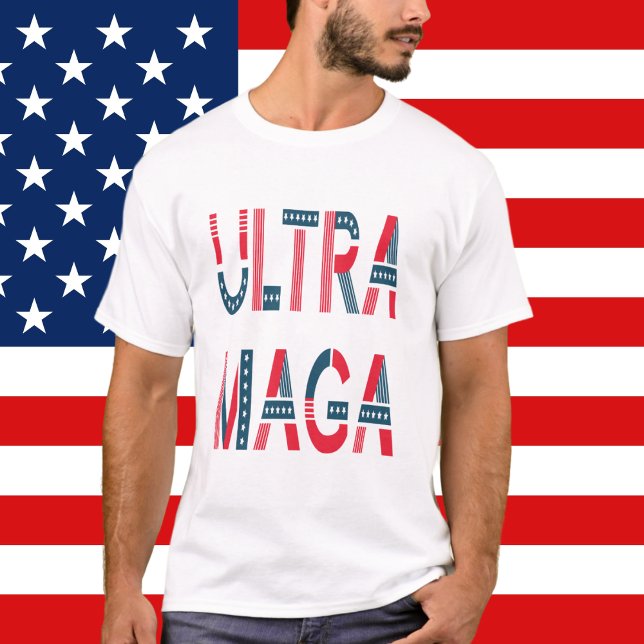 Camiseta Ultra MAGA Trump Patriótico Republicano Conservado (Subido por el creador)