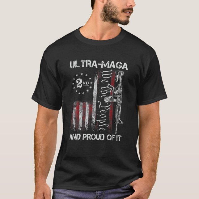 Camiseta Ultra MAGA Y Orgulloso De It Anti-Biden Funny S F (Anverso)