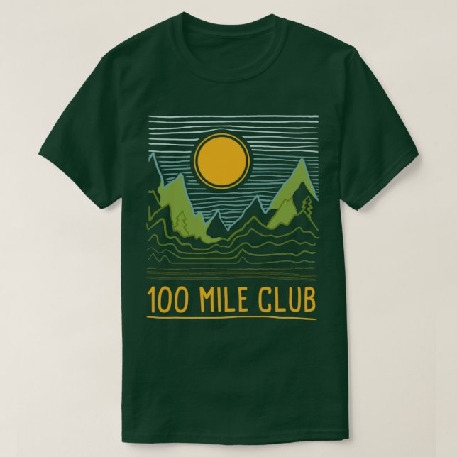 Camiseta Ultra Running Marathon Runner 100 Mile Club (Diseño del anverso)