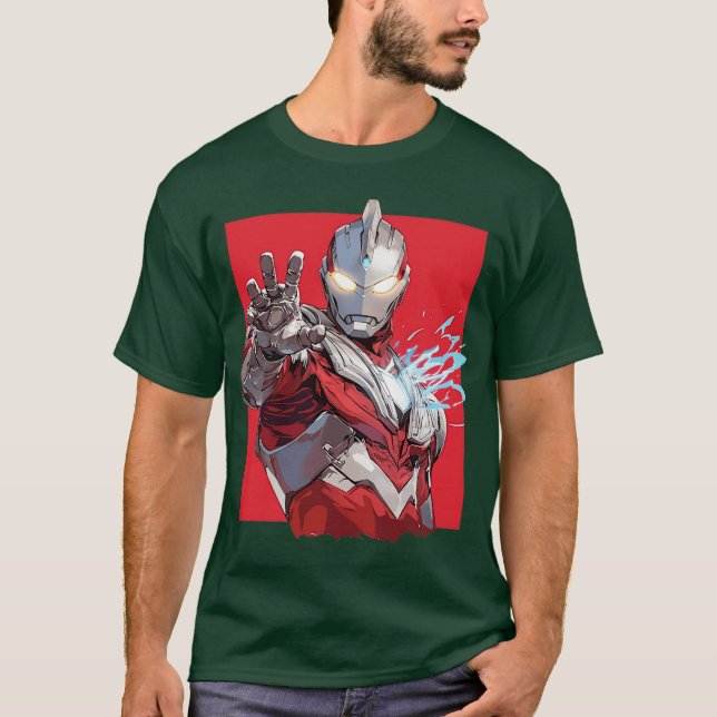 Camiseta ultraman divertido (Anverso)