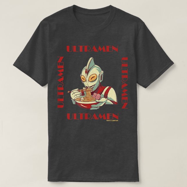 Camiseta ultraman ramen (Diseño del anverso)